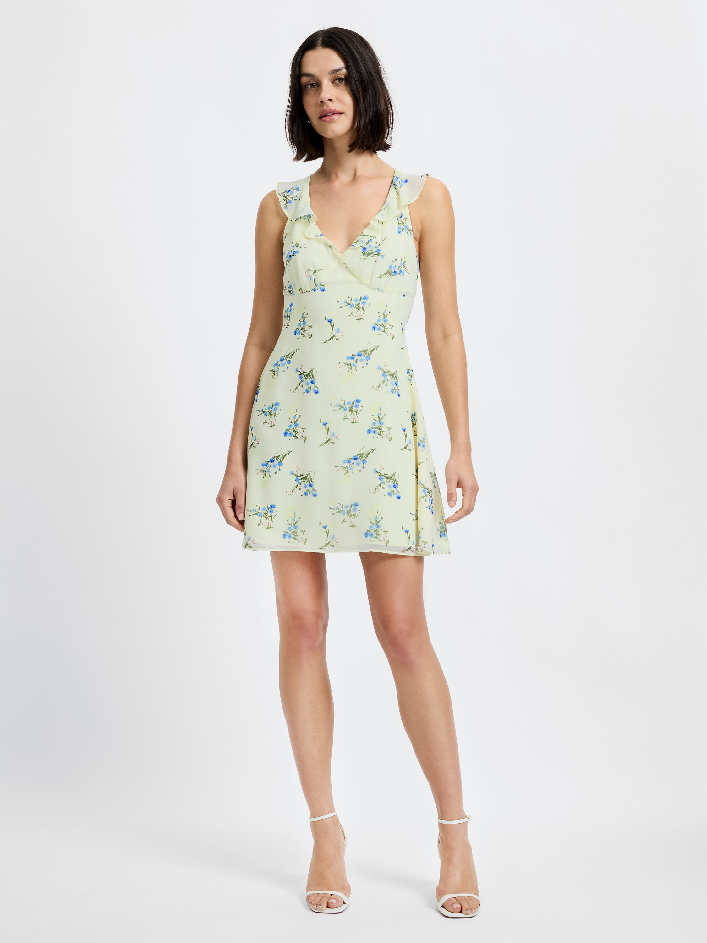 Marina Silky Fleur Mini Dress | French Connection US