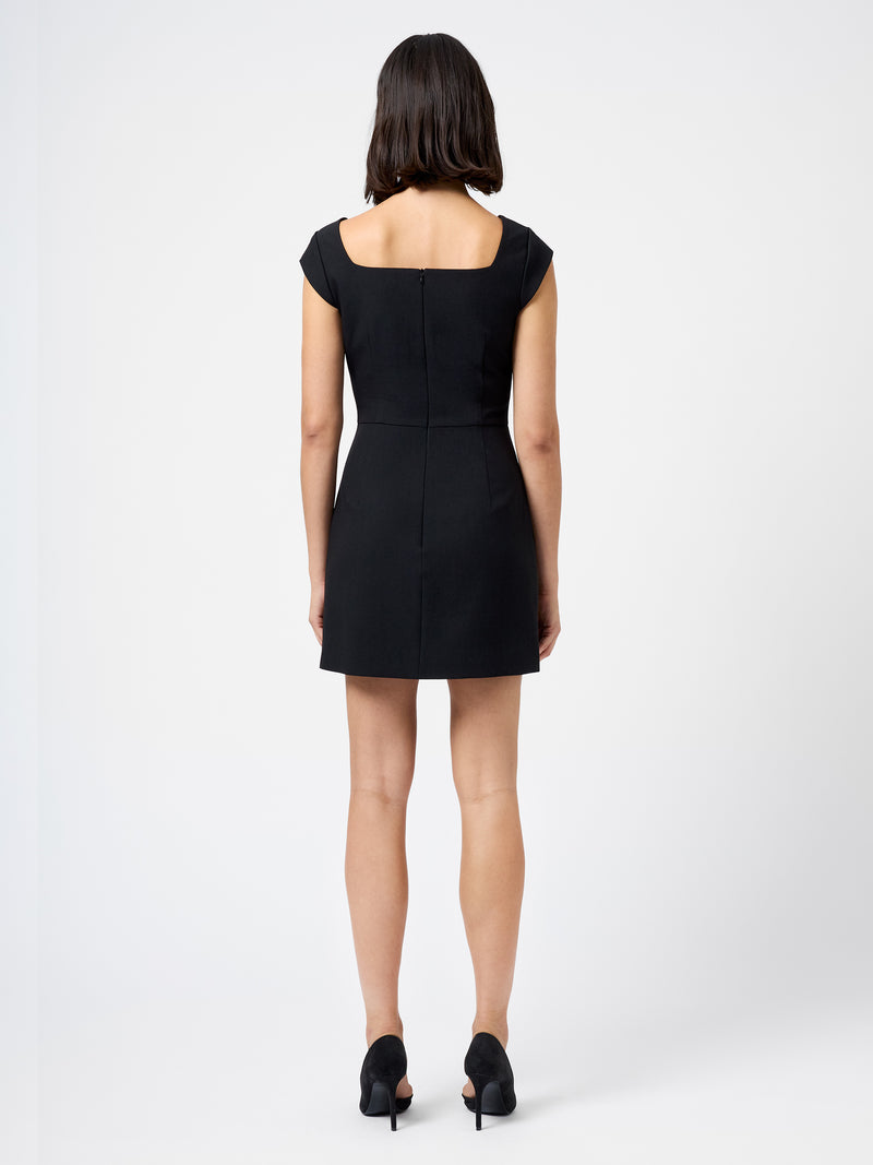 Azra Twill Square Neck Mini Dress