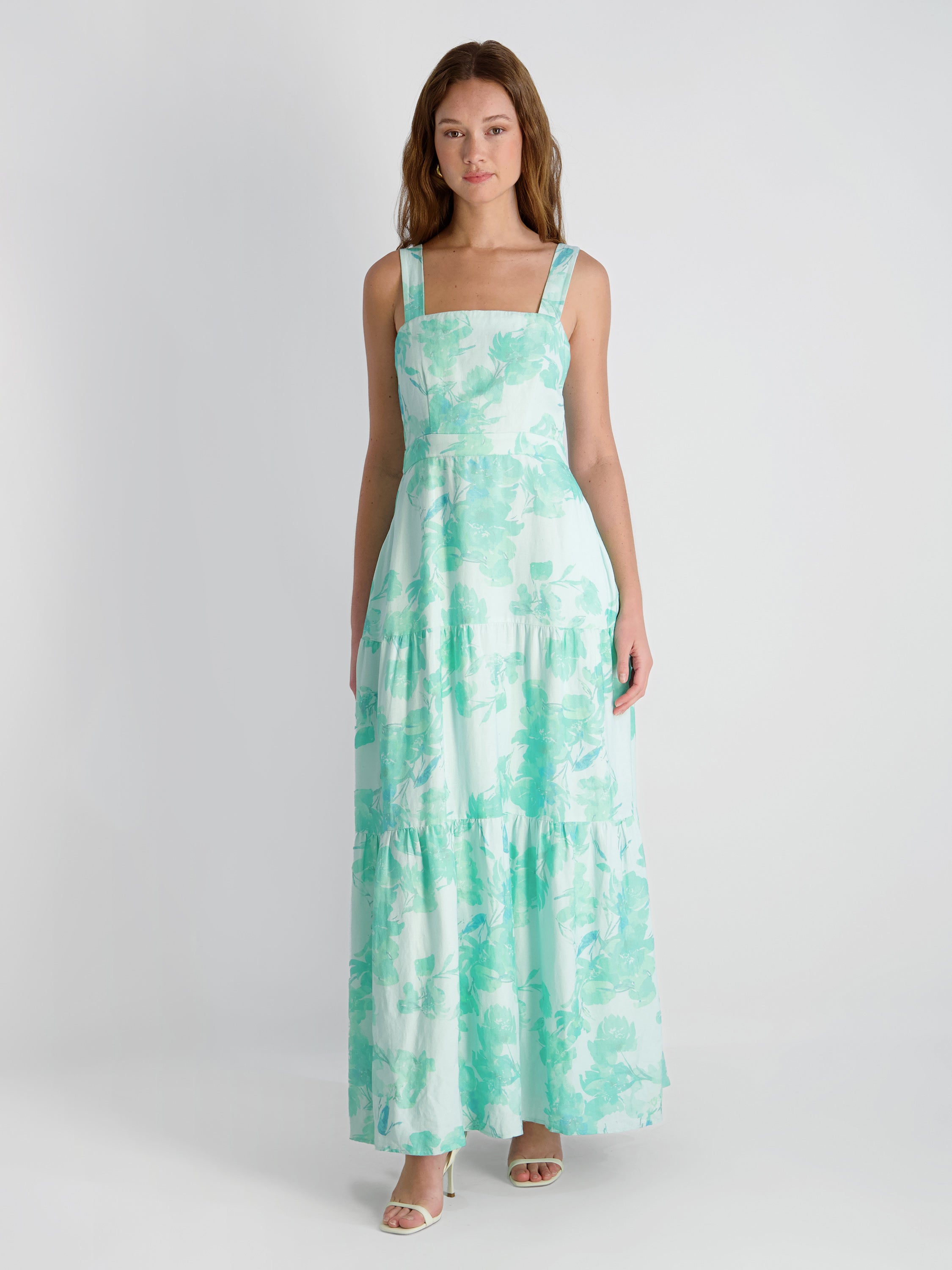 COOPER LINEN SOPHIE FLEUR MAXI DRESS VIEW 4