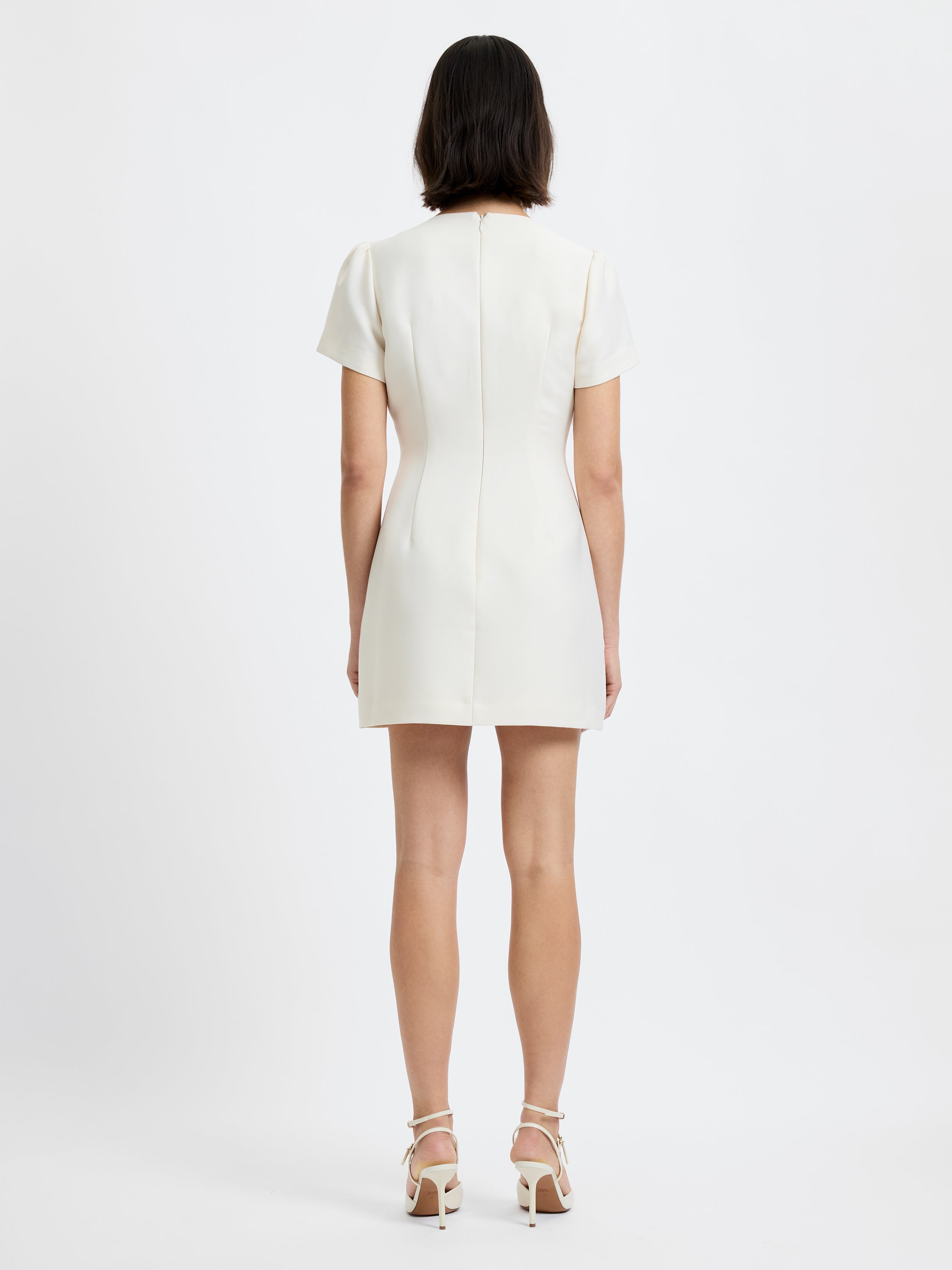 STRUCTURED TAFFETA MINI DRESS VIEW 6