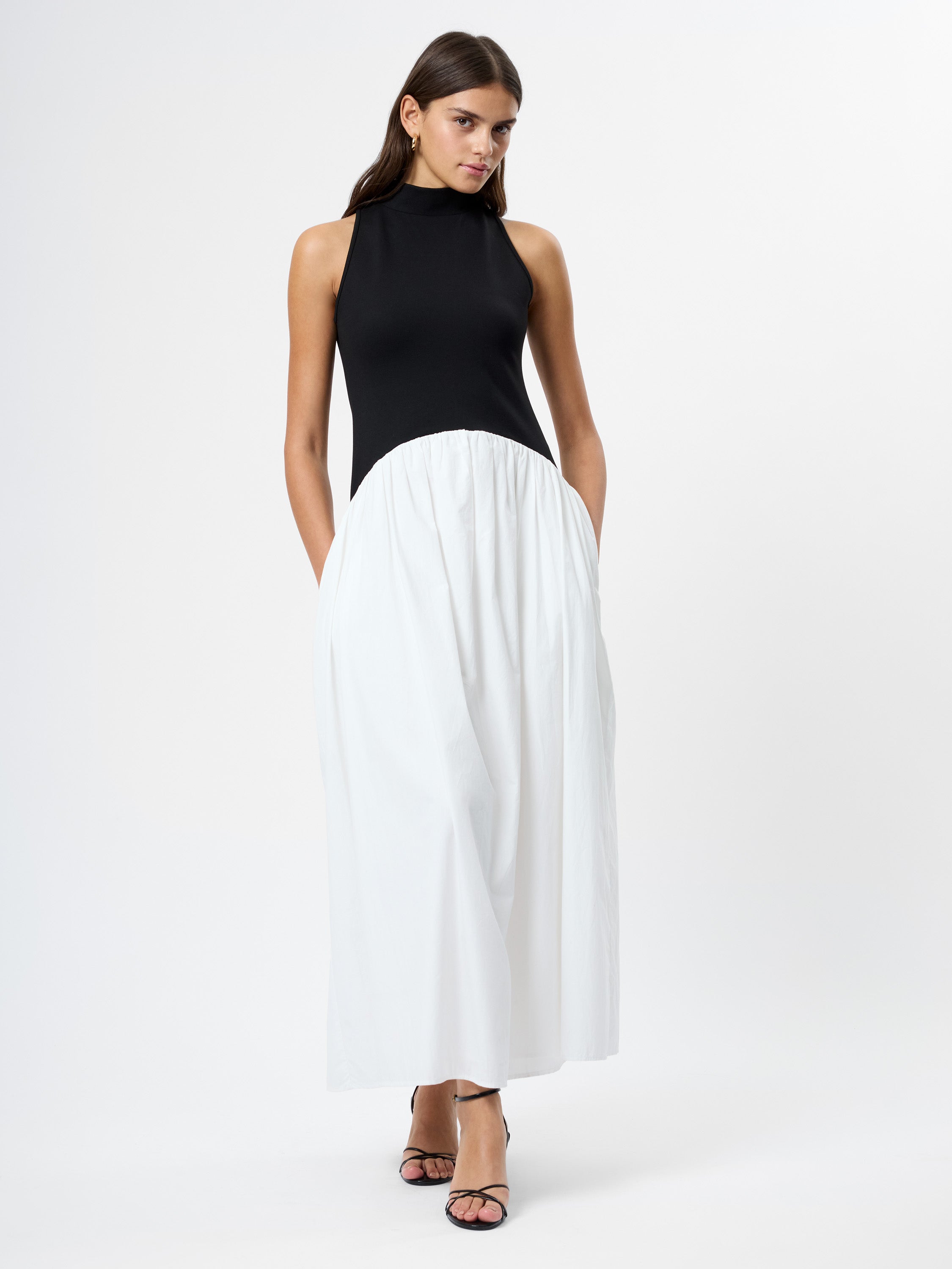 Ponte Combo Maxi Dress