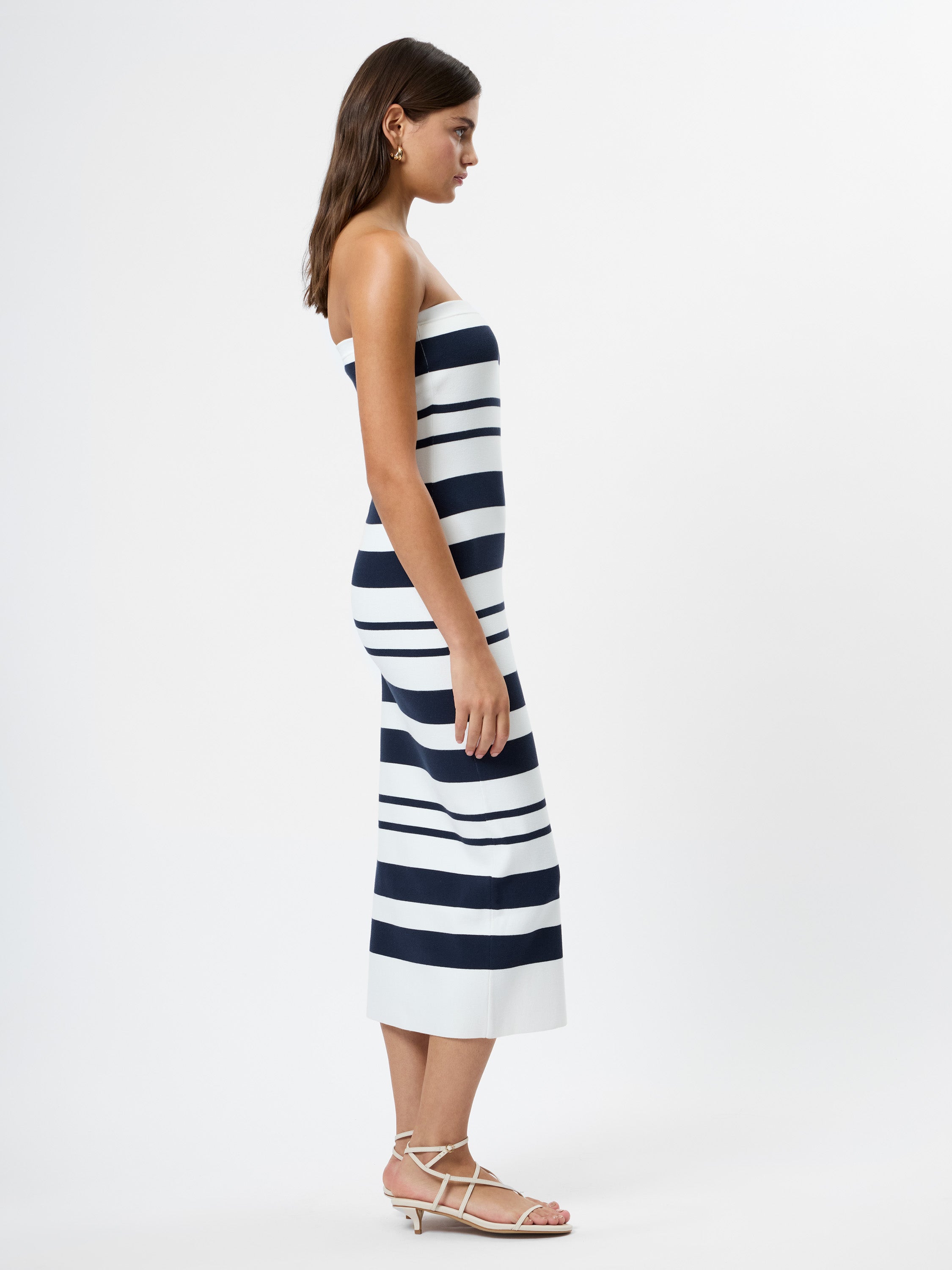 MAXIME KNIT STRAPLESS MIDI DRESS VIEW 5