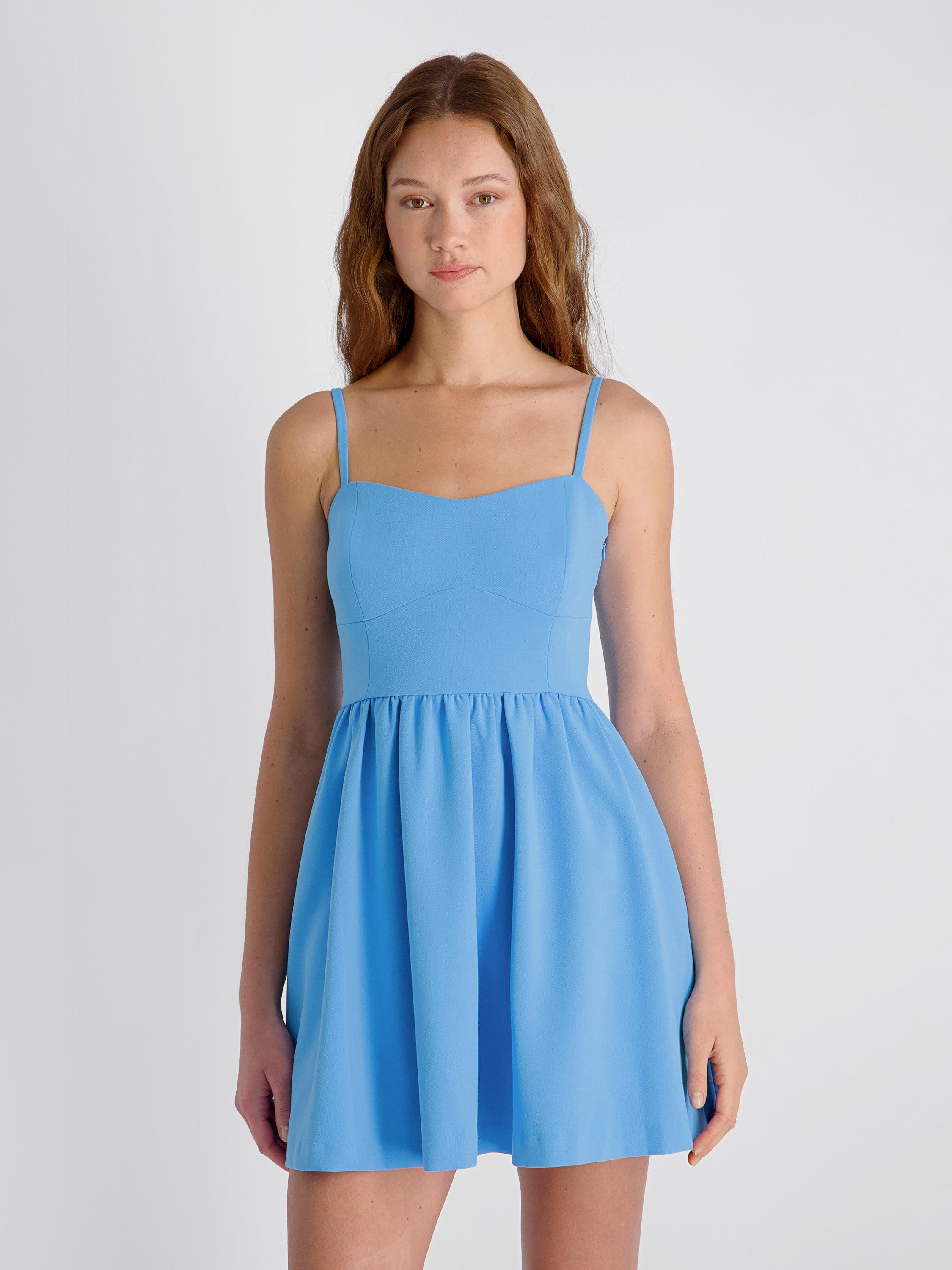 WHISPER MULTI SEAM STRAPPY MINI DRESS View 2 | Mini Dresses