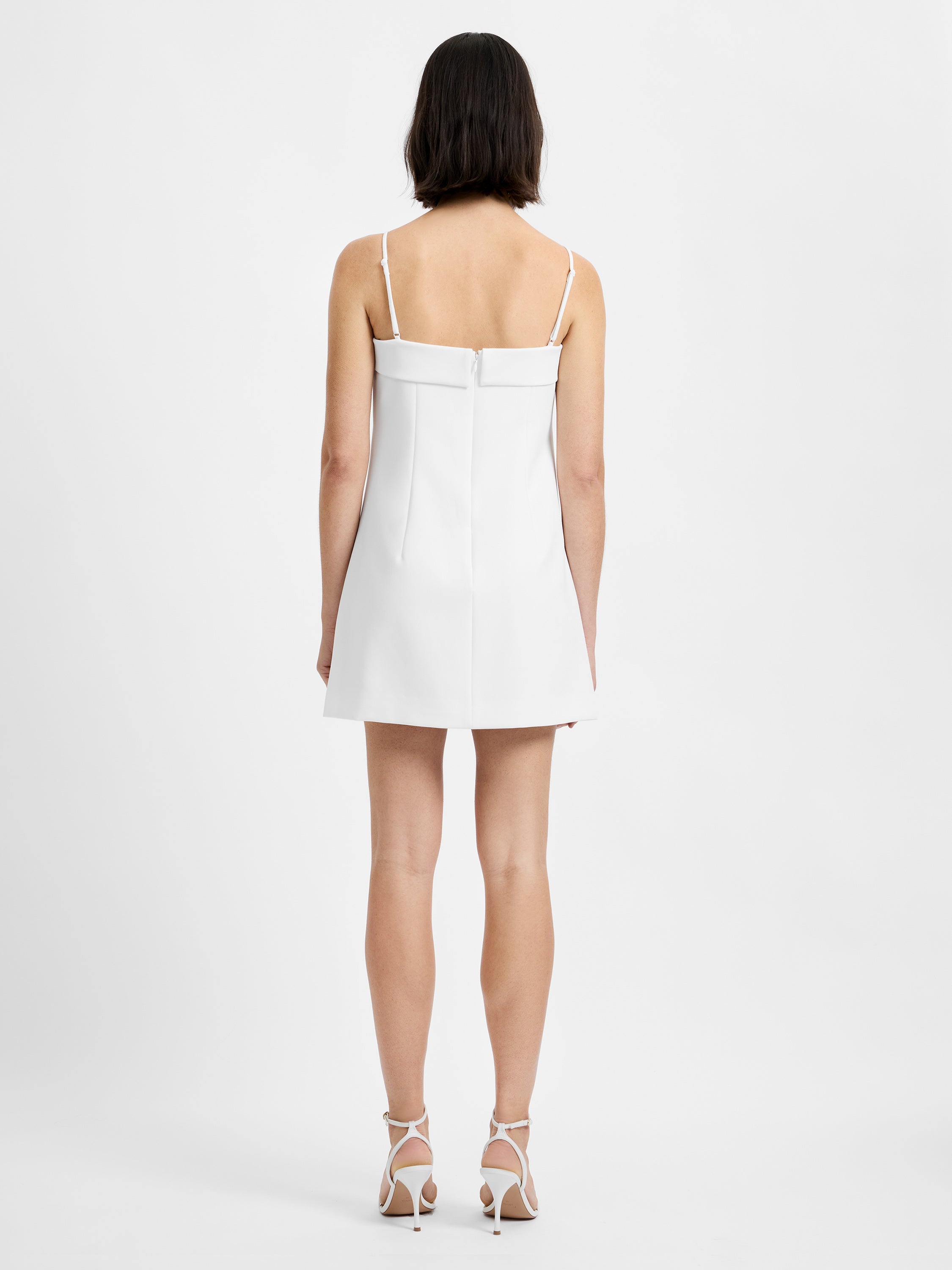 AZRA TWILL FOLDOVER STRAPPY DRESS VIEW 3 | New Arrivals