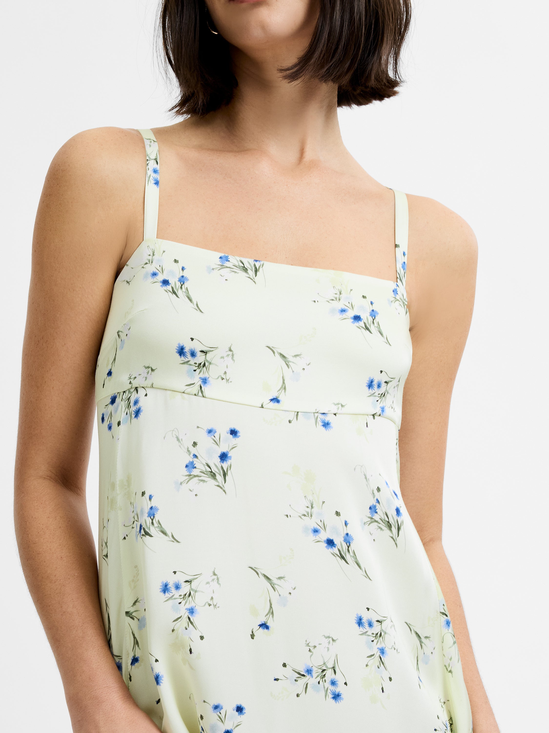 ENNIS SATIN HARPER FLEUR MAXI DRESS View 2 | White Dresses