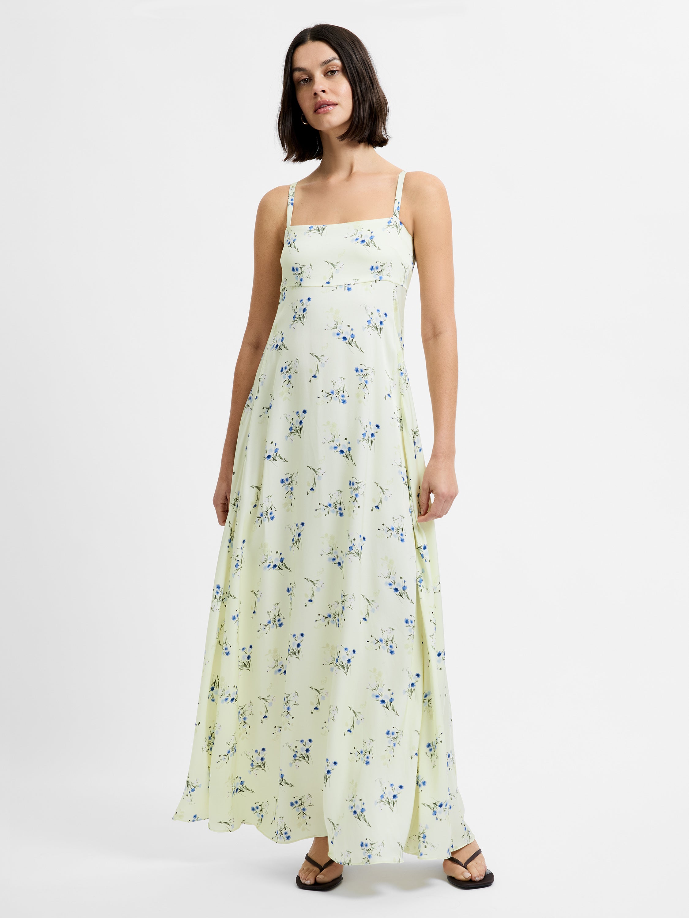 ENNIS SATIN HARPER FLEUR MAXI DRESS View 1 | White Dresses