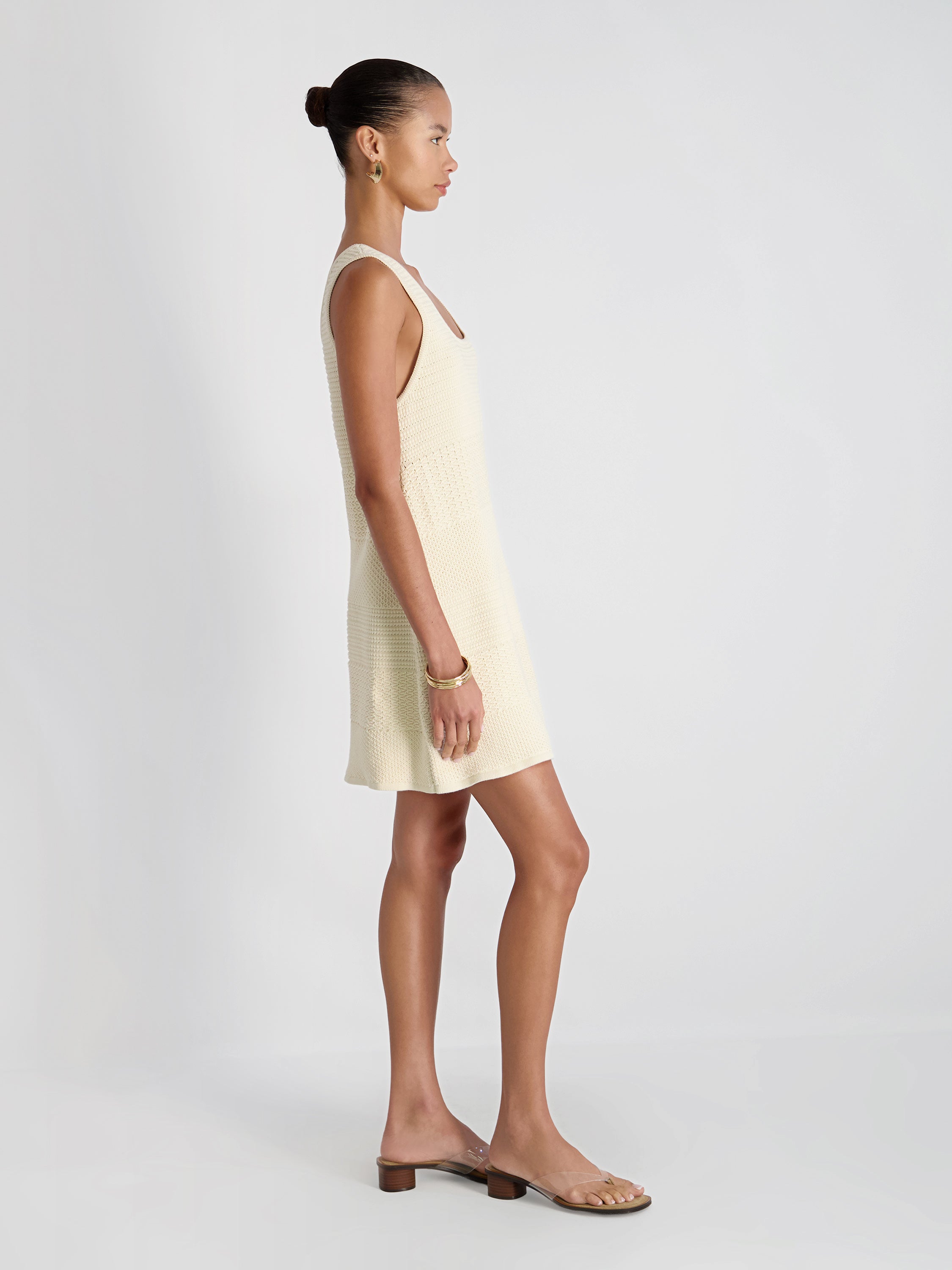 MOZART MIXED STRIPE MINI DRESS VIEW 4 | Women's Shop All