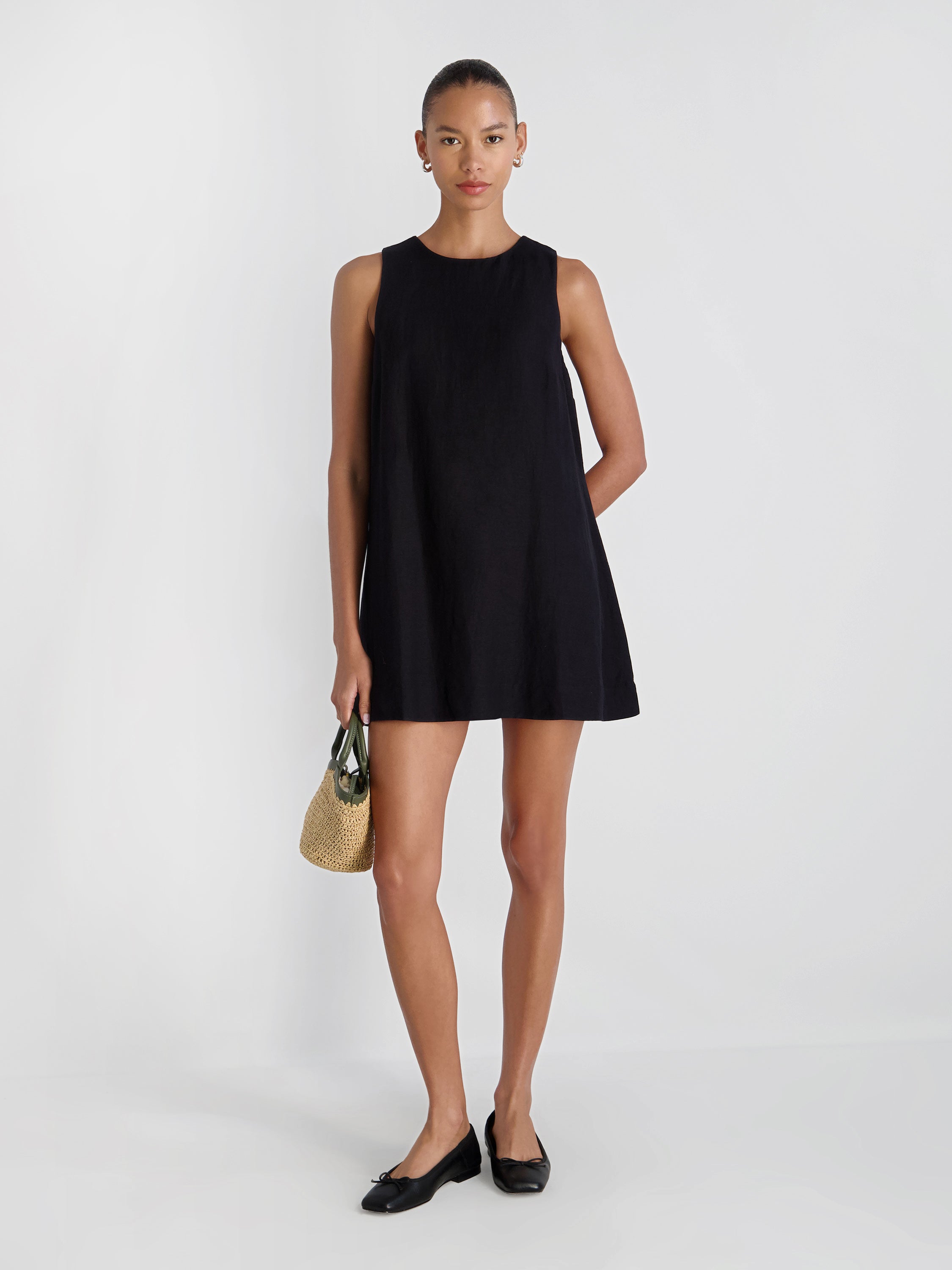 Cooper Linen Sleeveless Mini Dress | French Connection US