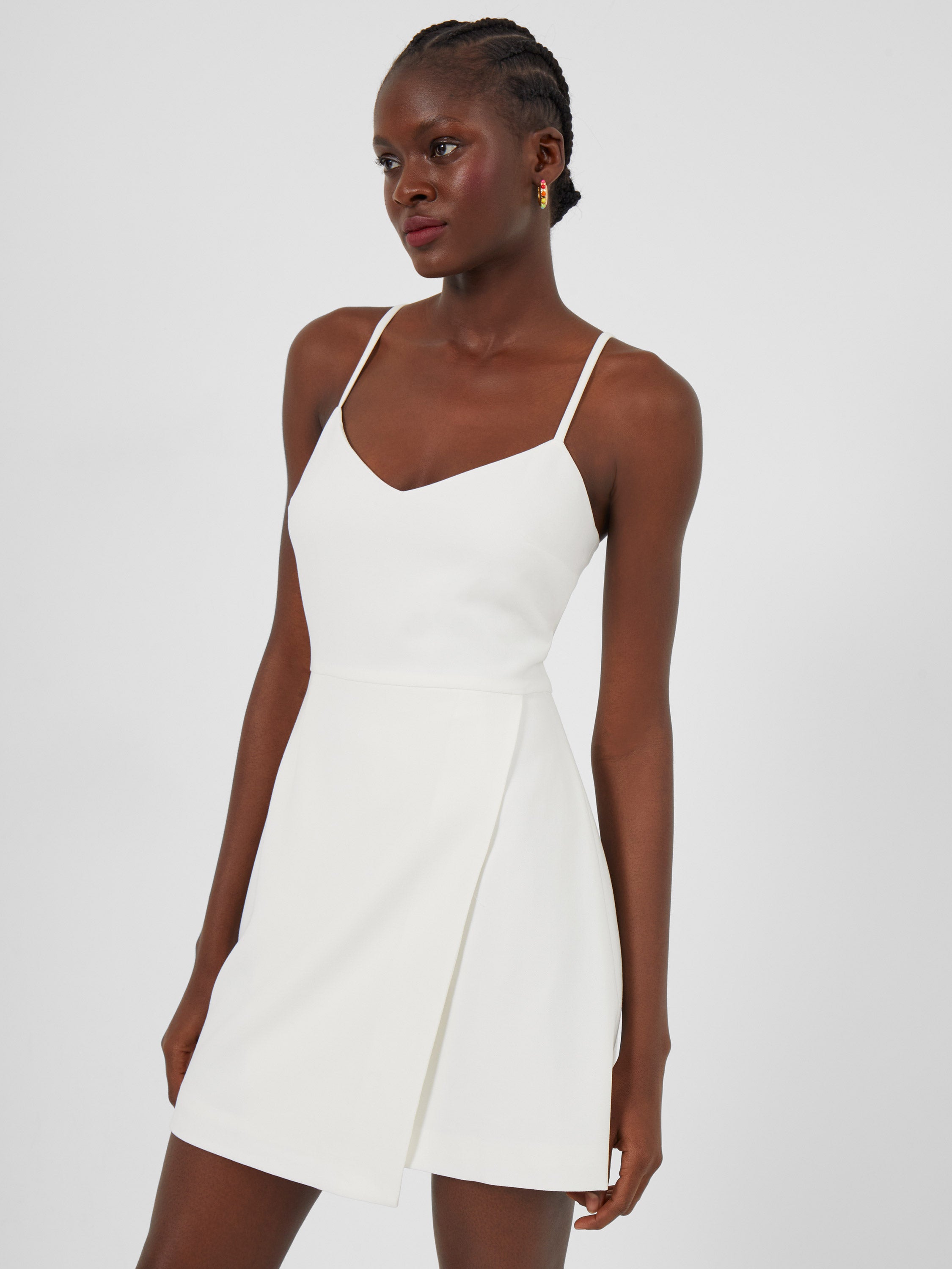Whisper Envelope Skirt Dress Summer White | French Connection US