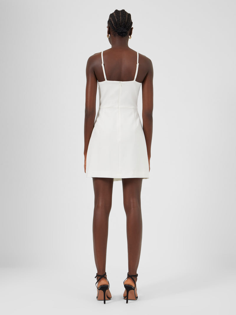 Whisper Envelope Skirt Dress Summer White | French Connection US Whisper Envelope Skirt Dress Summer White | French Connection US