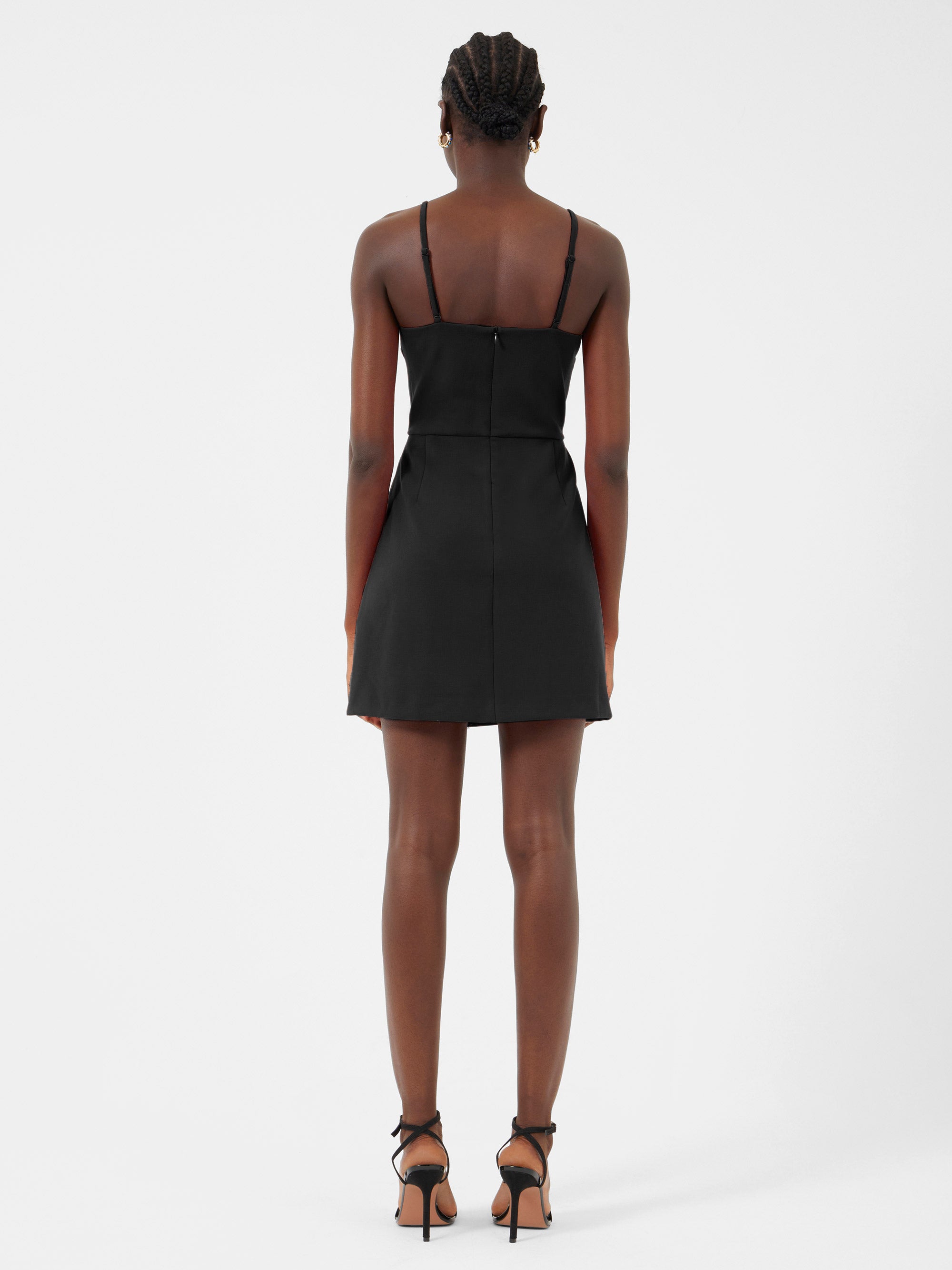 Whisper Envelope Skirt Dress Black | French Connection US Whisper Envelope Skirt Dress Black | French Connection US