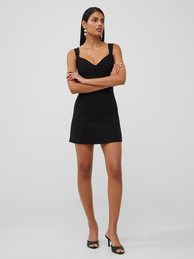 Whisper Ruth Mini Dress Black | French Connection US