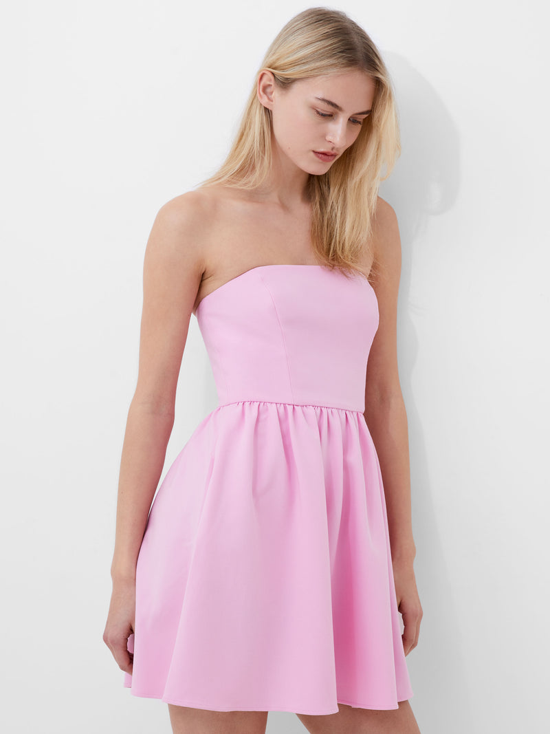 Whisper Strapless Peplum Dress Lilac Sachet French Connection US