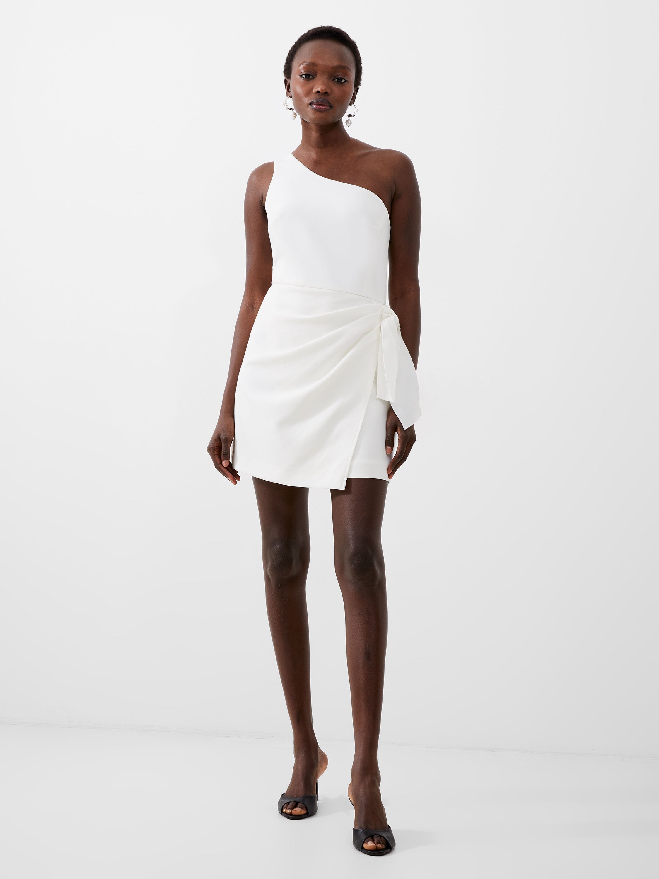 Whisper One Shoulder Sarong Tie Dress