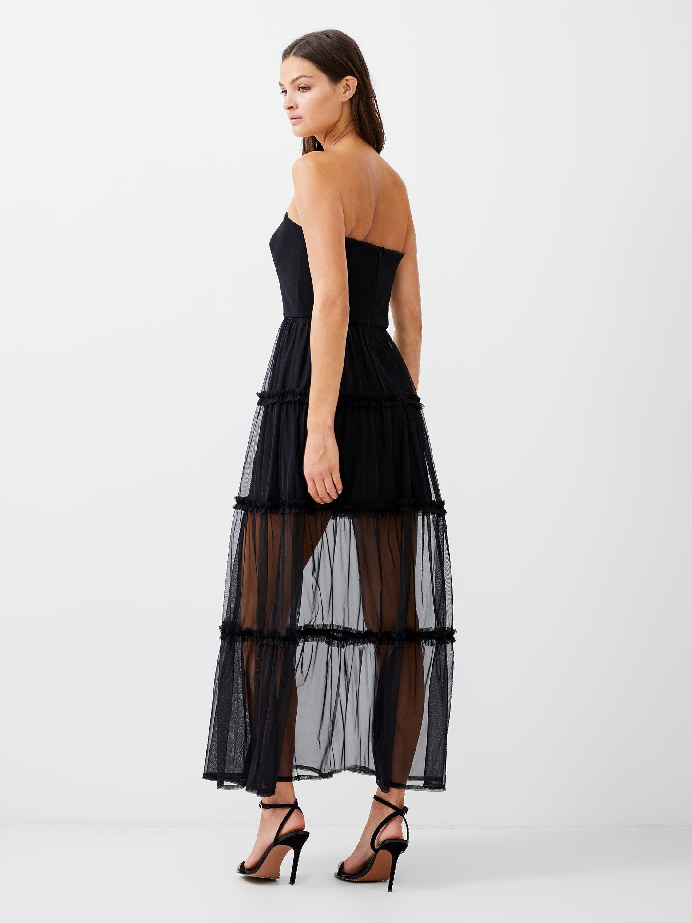 ワンピース NOT AFTER TEN Long tulle dress Not After Ten Long Tulle Dress Dresses Black | ModeSens