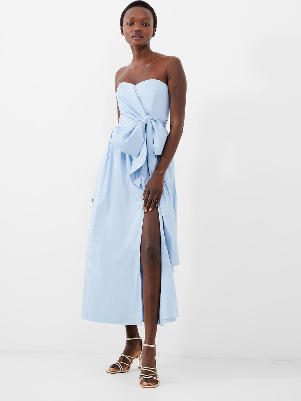 Florida Summer Strapless Maxi Dress Cashmere Blue | French Connection US