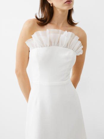 Whisper Organza Strapless Dress