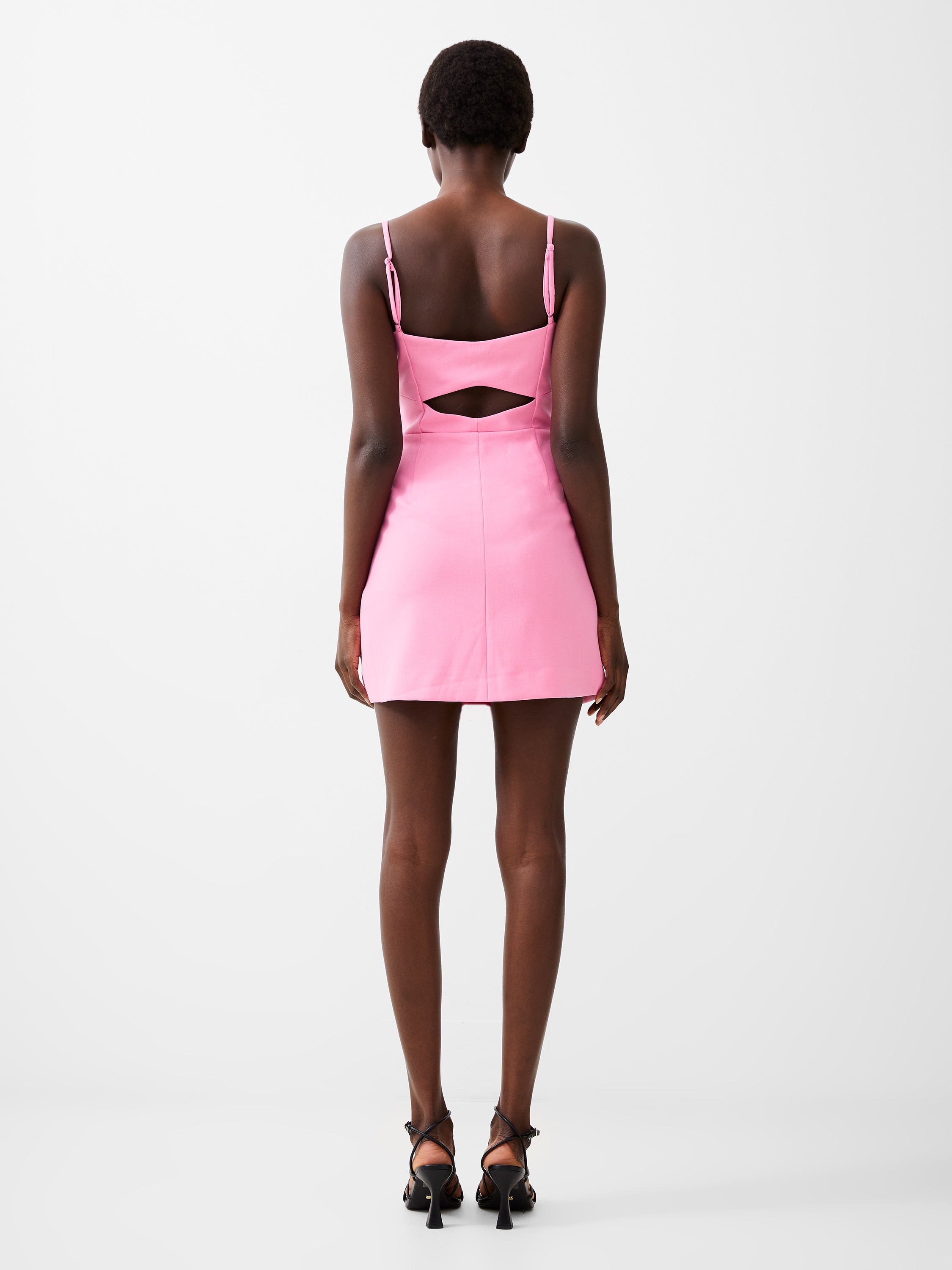 Whisper Straight Neck Strappy Dress