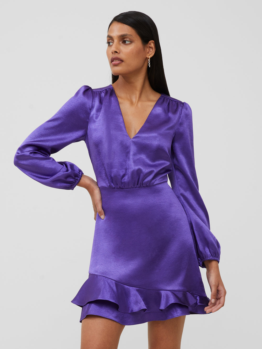 After Party Affair Purple Satin Dress – Beyond Pink