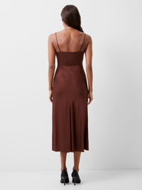Ennis Satin Slip Midi Dress