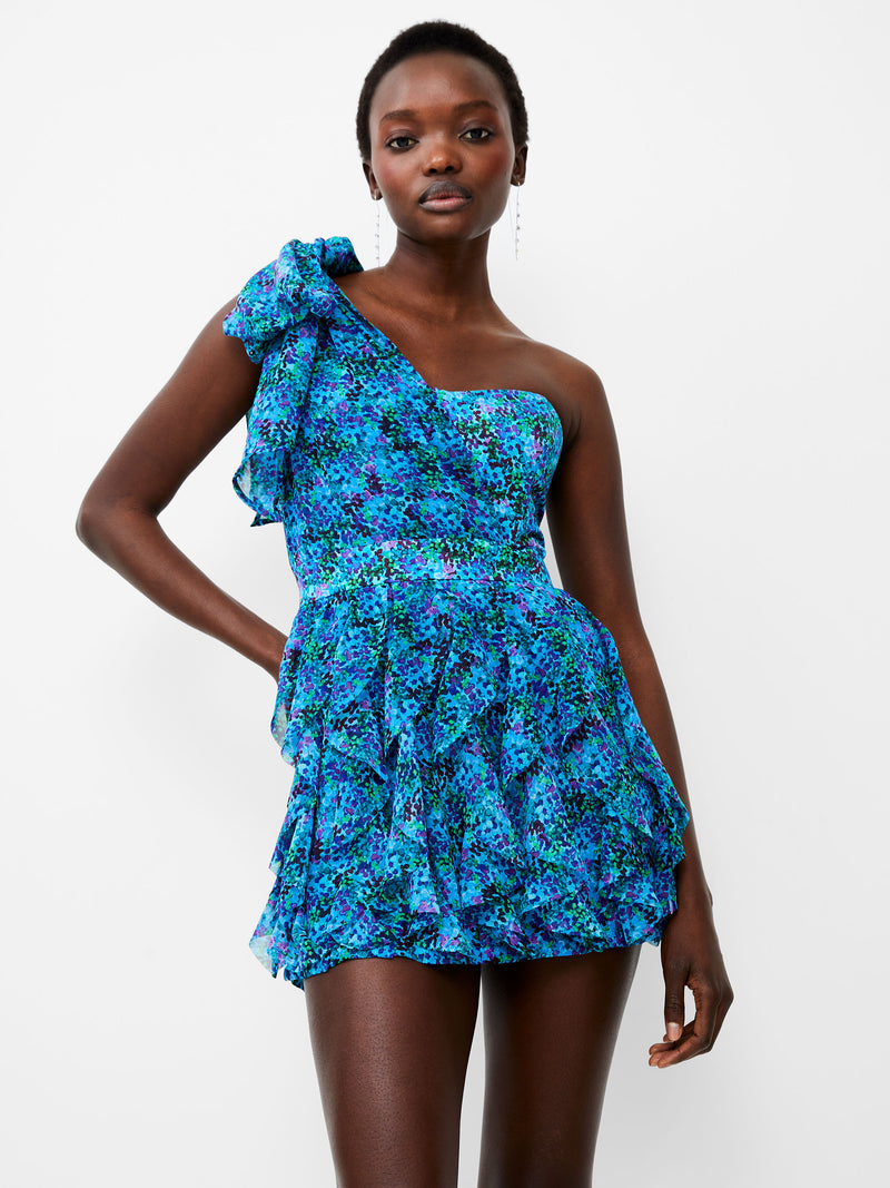 Andrea Ennis Aysmmetric Dress Cloisonne French Connection US