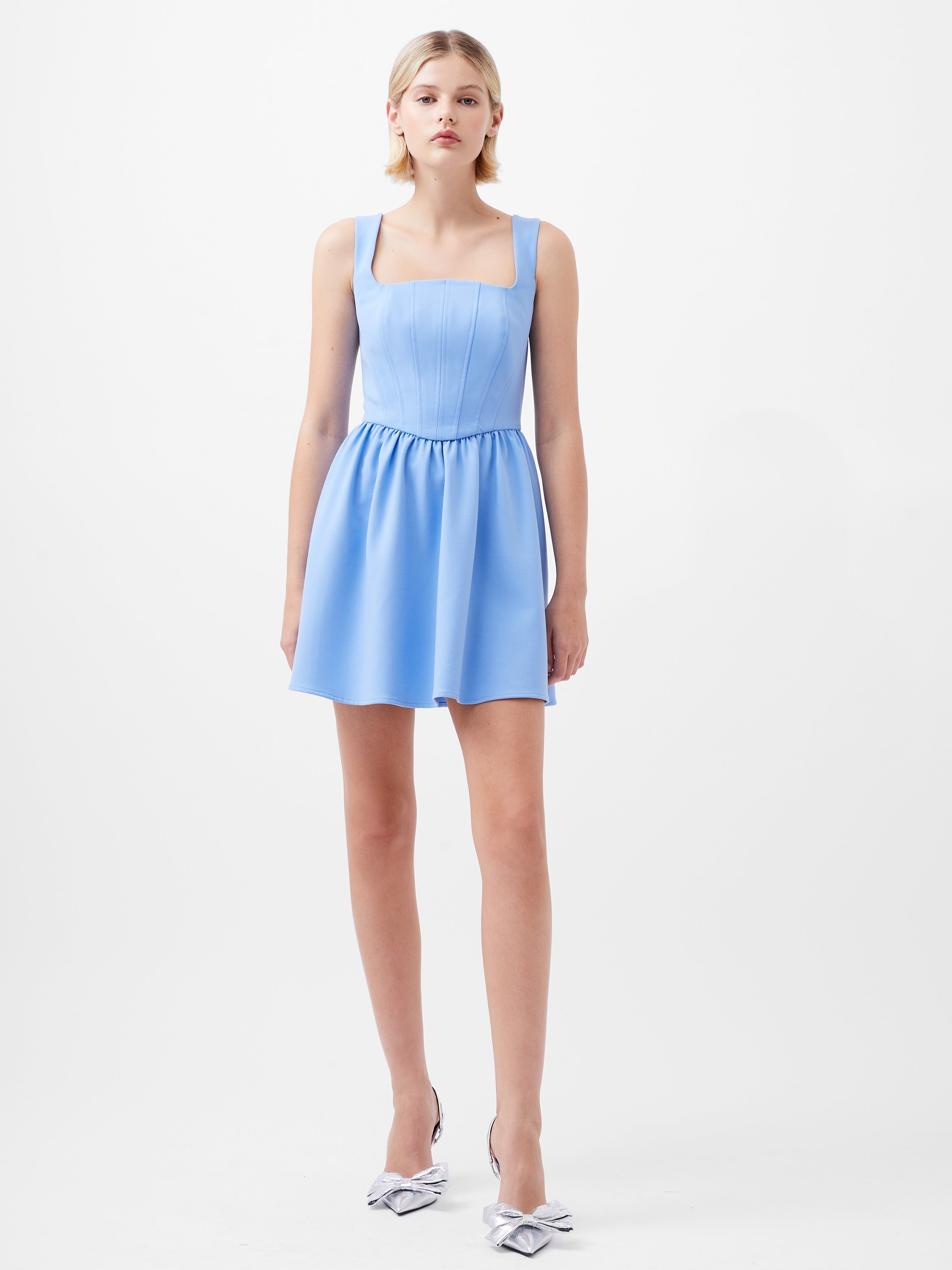 Whisper Scoop Neck Corset Dress