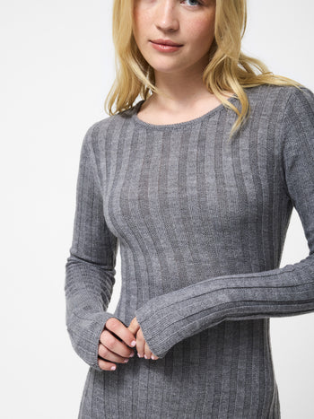 Babysoft Long Sleeve Midi Dress