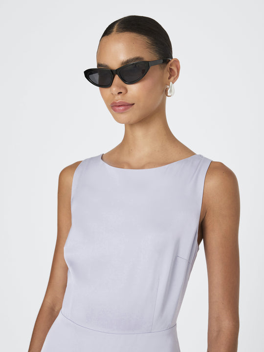 Ennis Satin Low Back Mini Dress