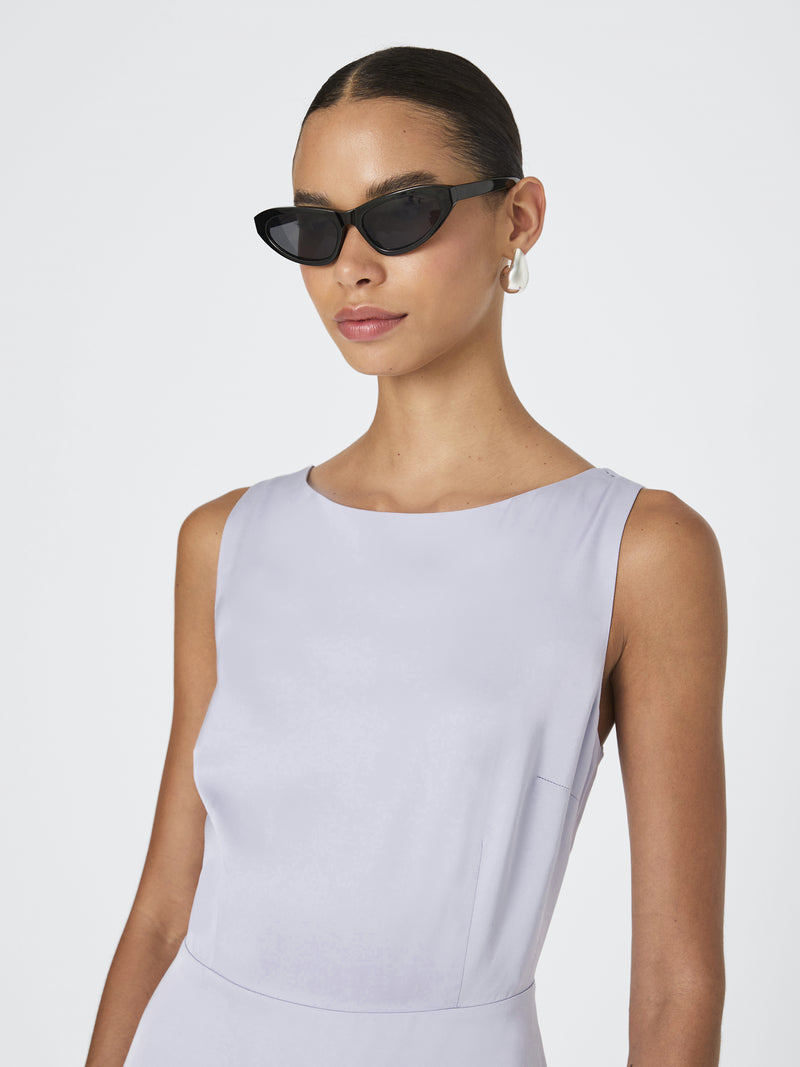 Ennis Satin Low Back Mini Dress