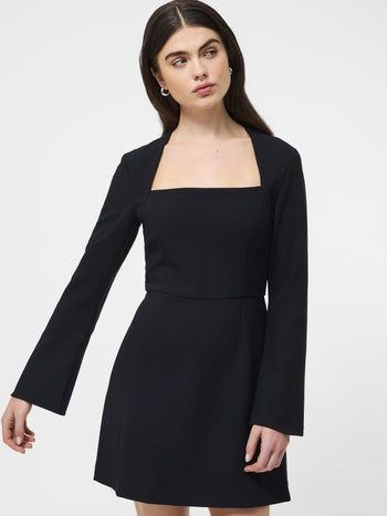 Whisper Square Neck Long Sleeve Dress