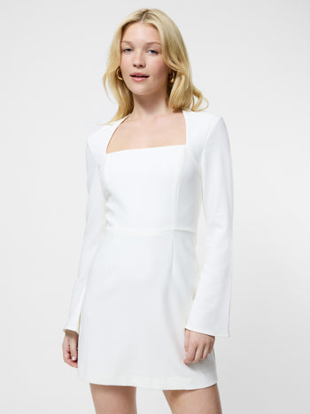 Whisper Square Neck Long Sleeve Dress