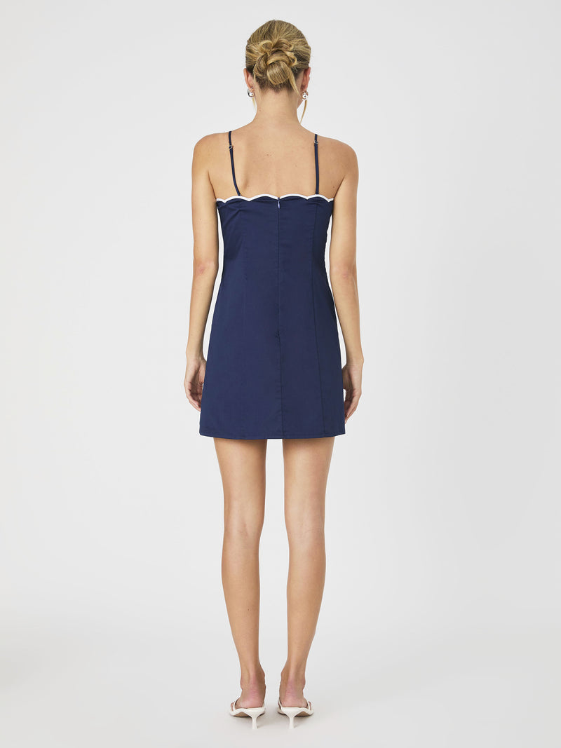 Alexis Cotton Scallop Mini Dress