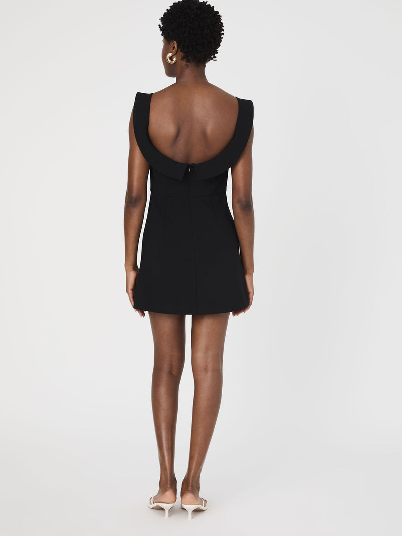 Whisper Collar Mini Dress