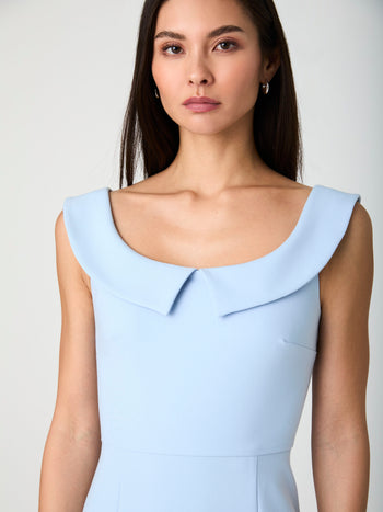 Whisper Collar Mini Dress