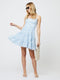Kiva Crepe Tiered Mini Dress