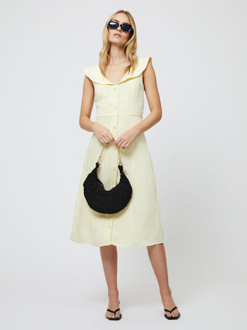 Birdie Linen V-Neck Dress