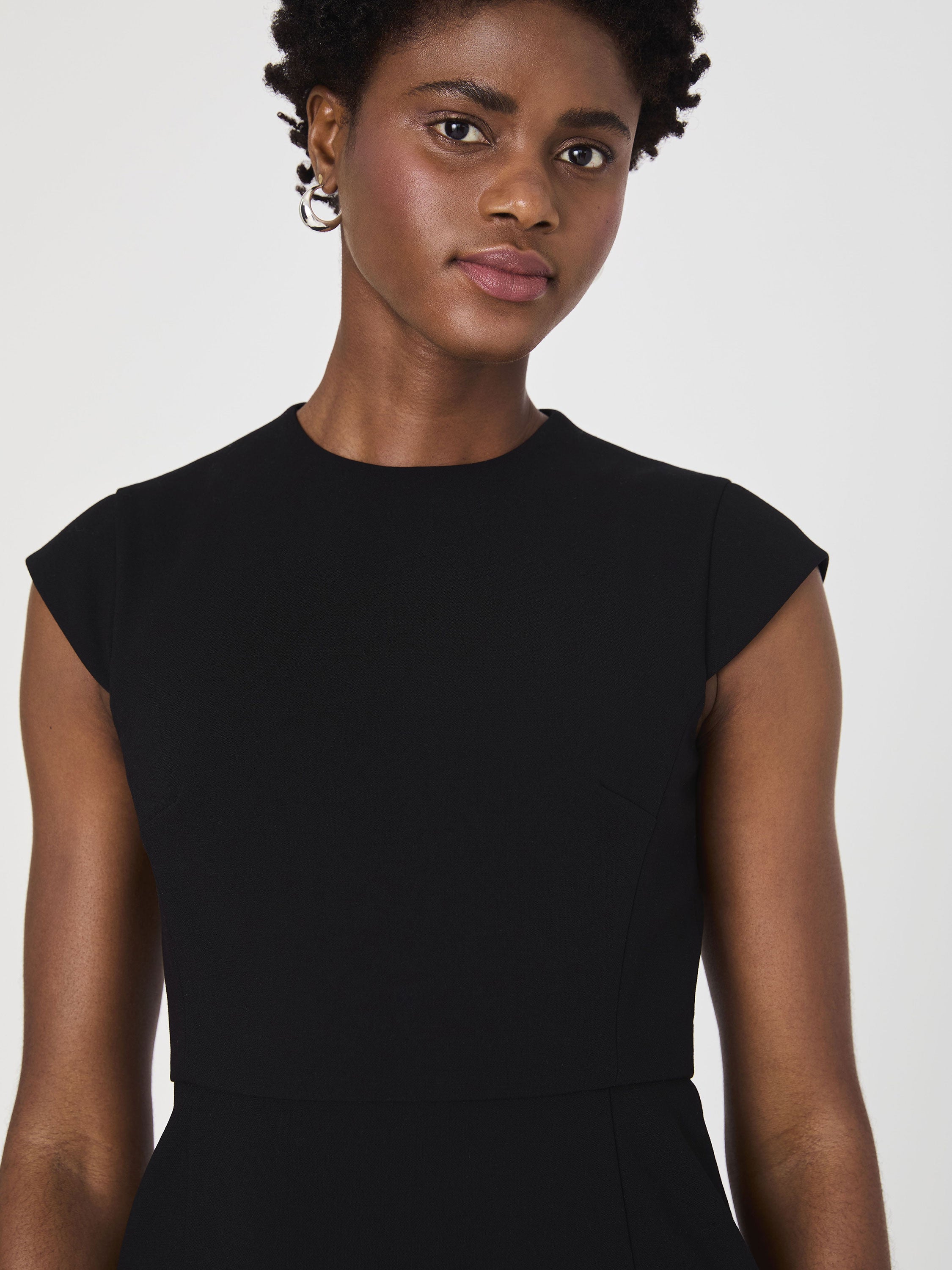 Whisper Mock Neck Mini Dress