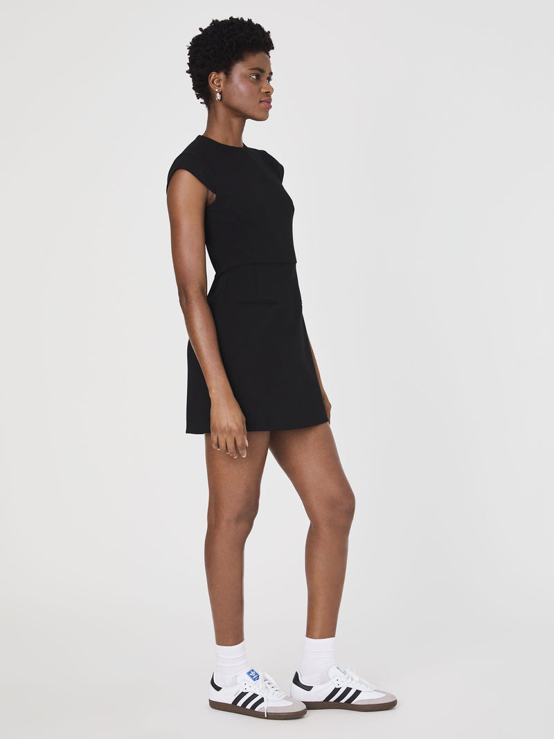 Whisper Mock Neck Mini Dress