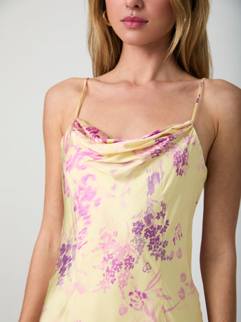 Elyria Oona Satin Midi Dress