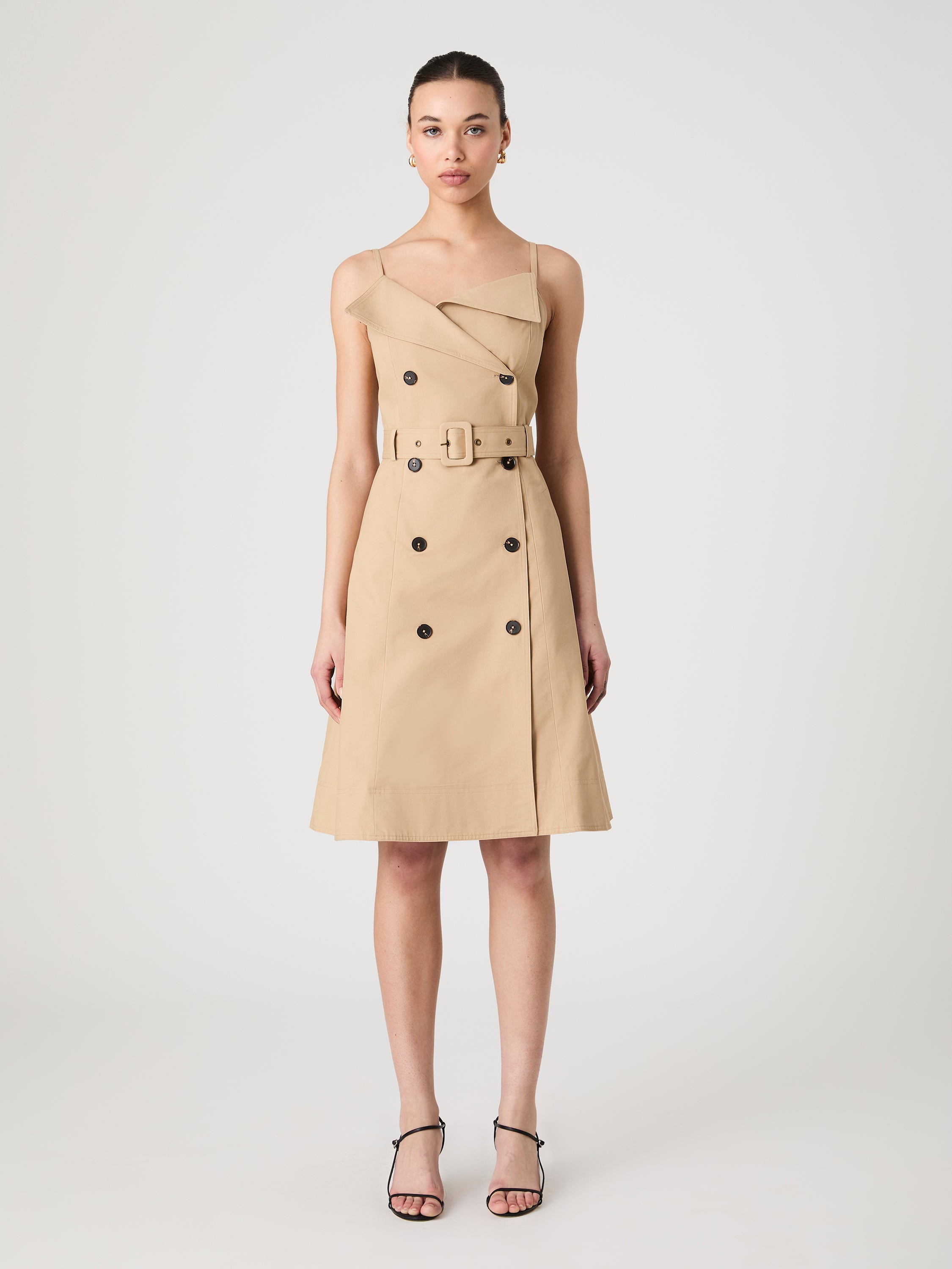 Lightweight Belted Trench Dress