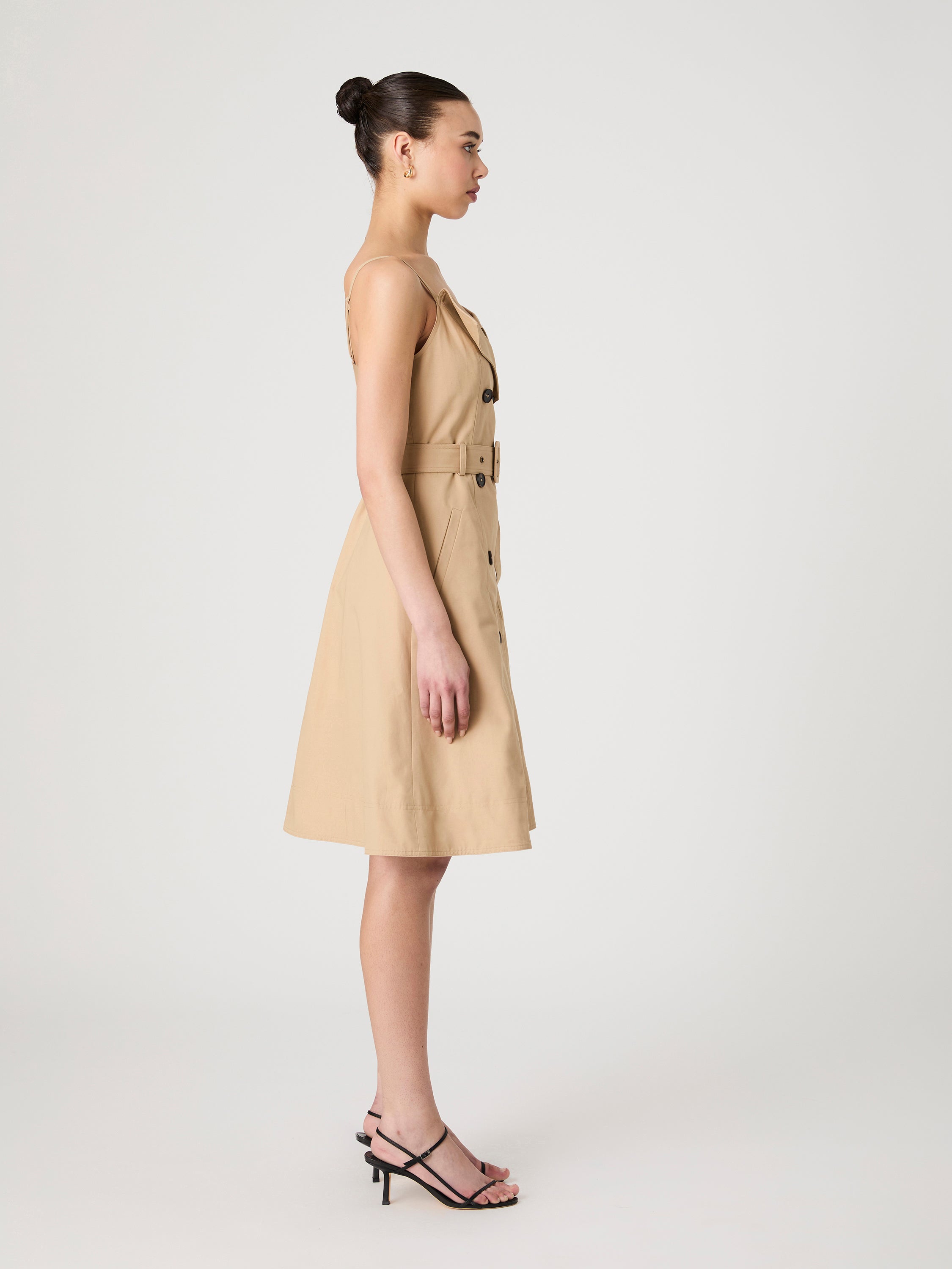 Lightweight Belted Trench Dress