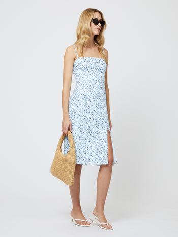 Echo Crepe Strappy Midi Dress