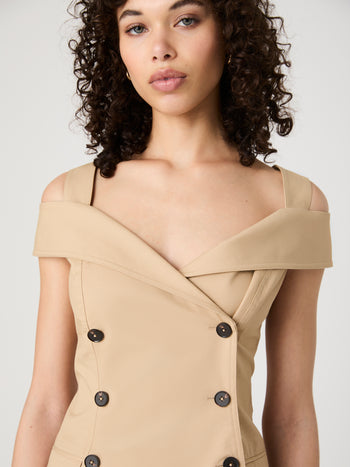 Lightweight Trench Mini Dress