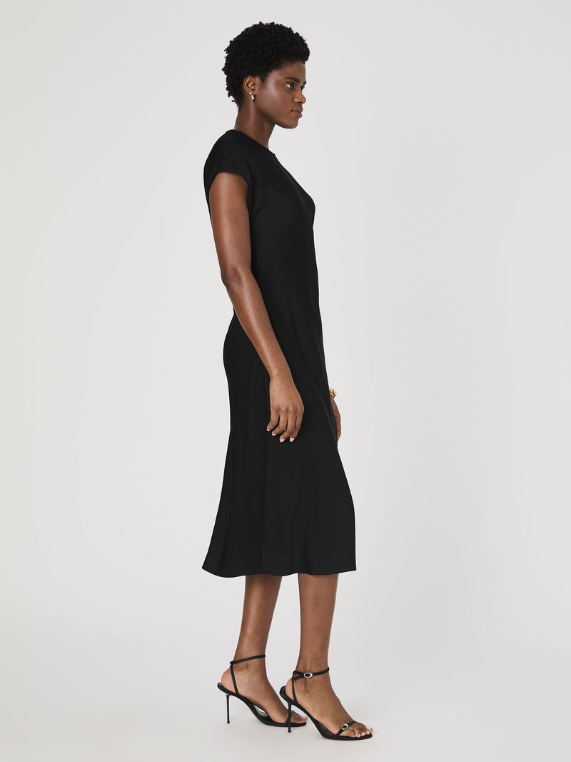 Ennis Satin Column Midi Dress