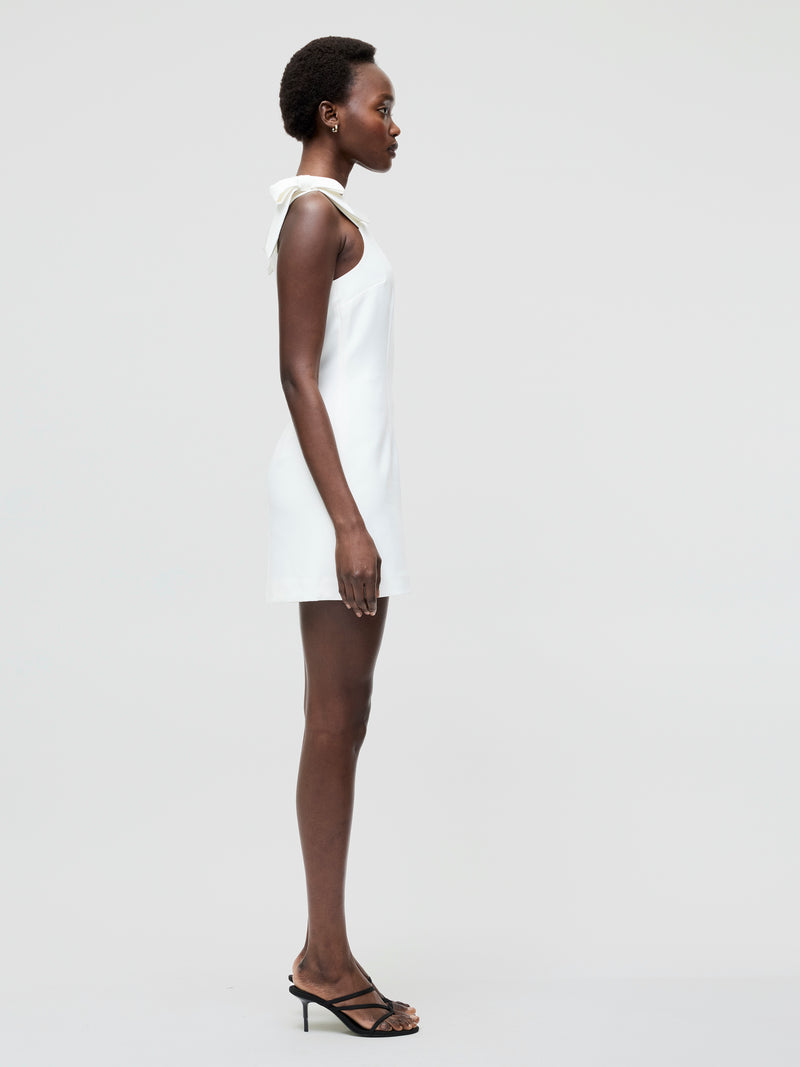 Whisper Bow Strap Mini Dress