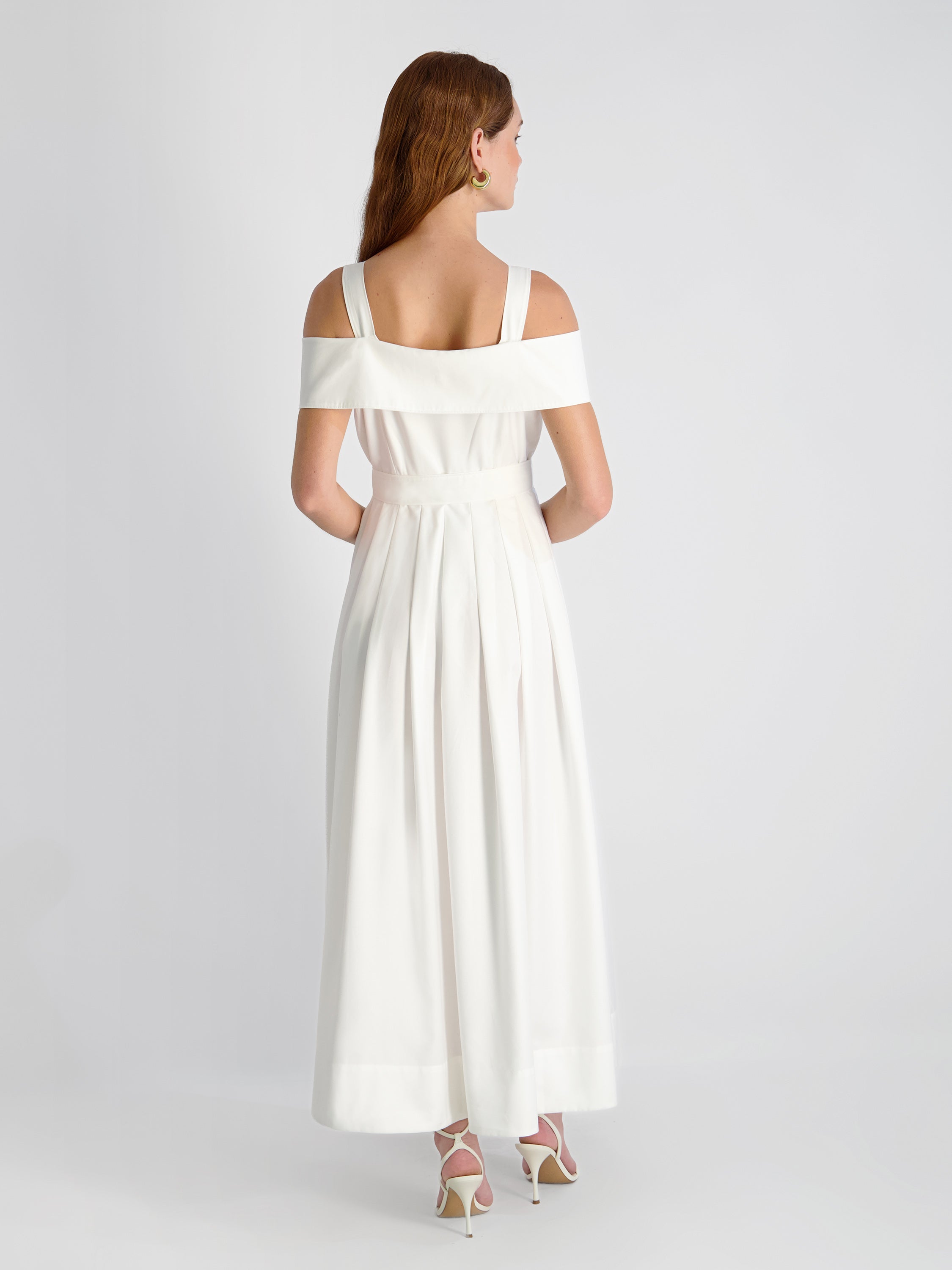 FLUID RAYON MIDI DRESS VIEW 3