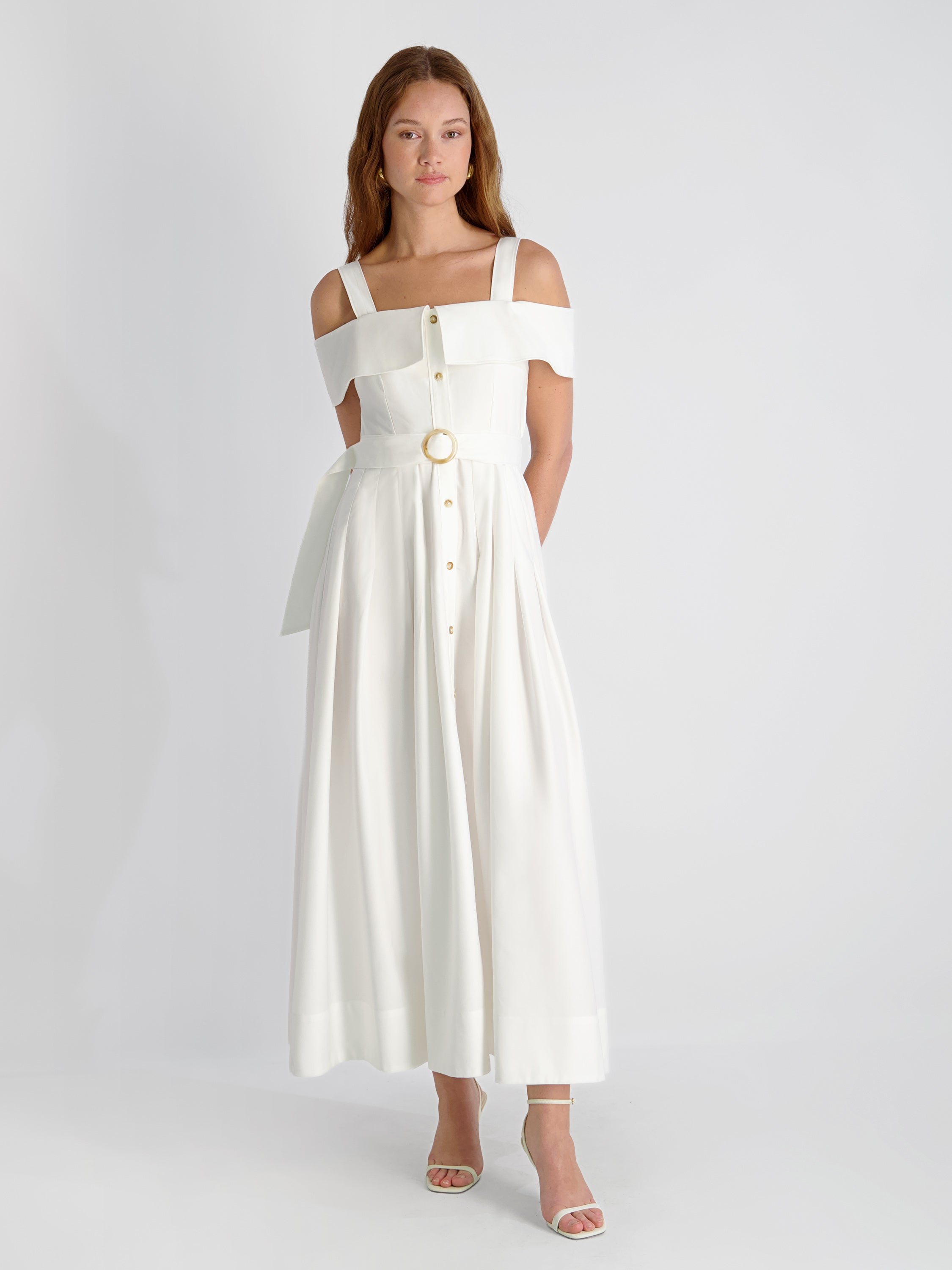 FLUID RAYON MIDI DRESS VIEW 5