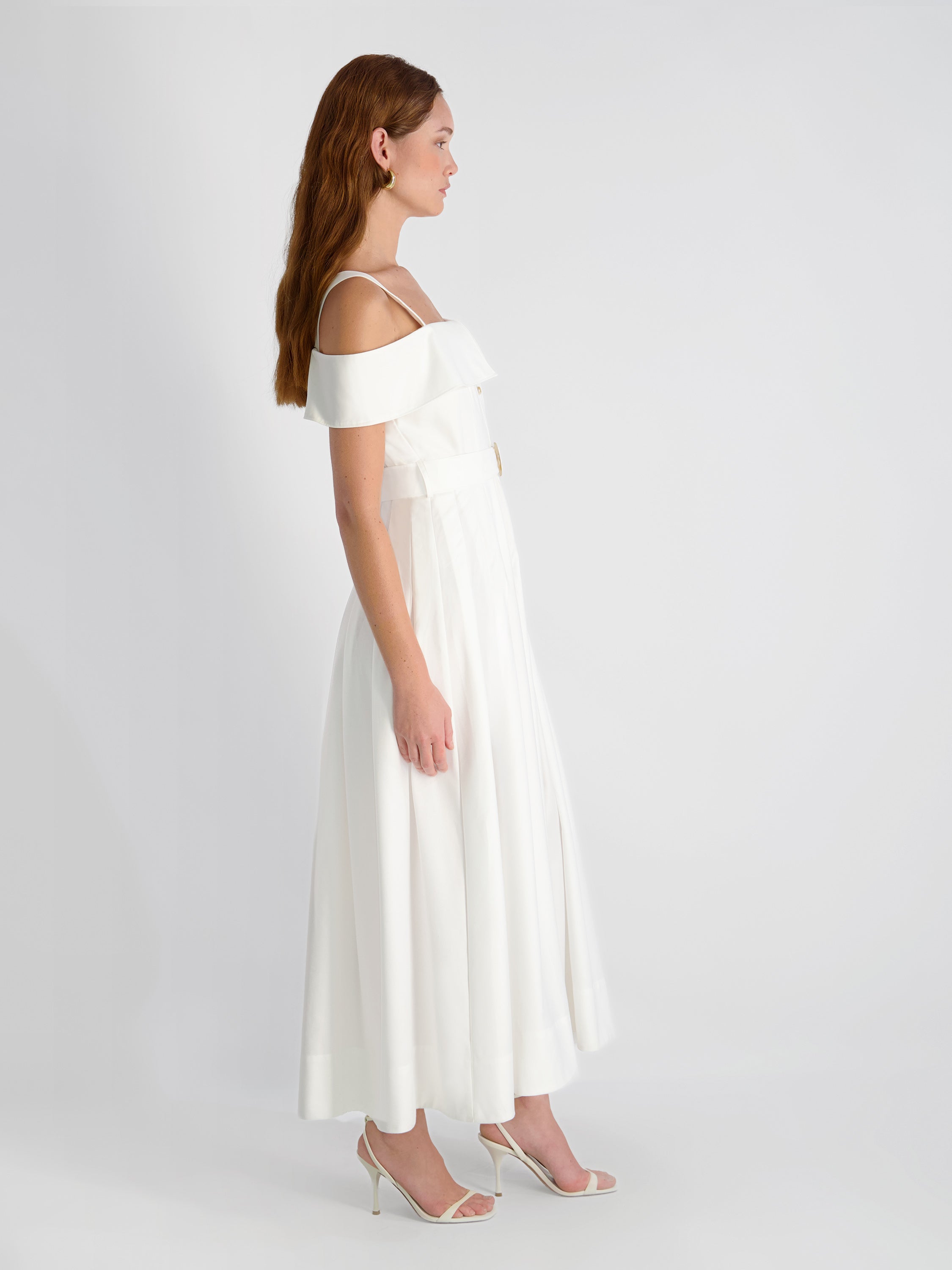 FLUID RAYON MIDI DRESS VIEW 4