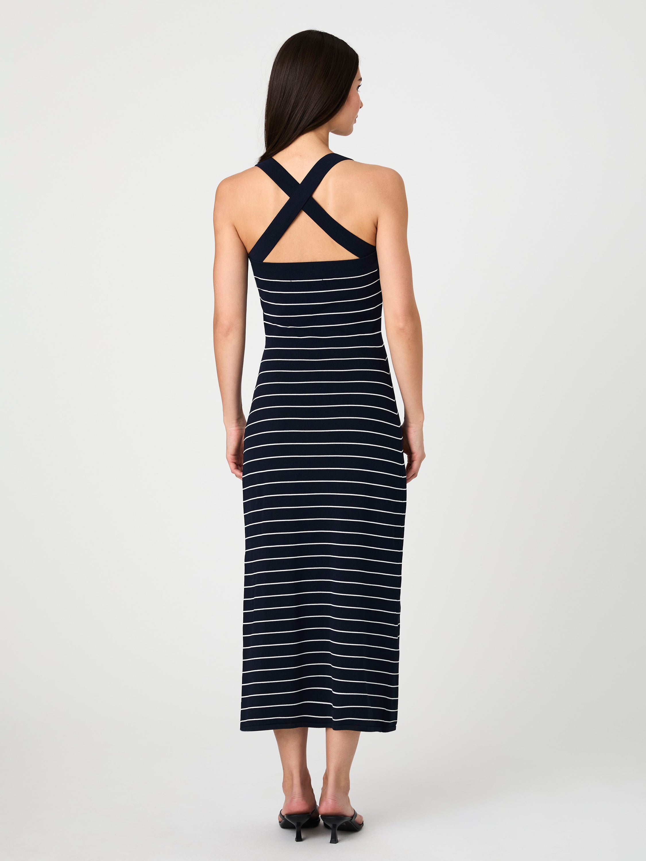 Bodycon Cross Back Midi Dress