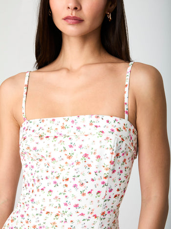 Echo Crepe Strappy Midi Dress